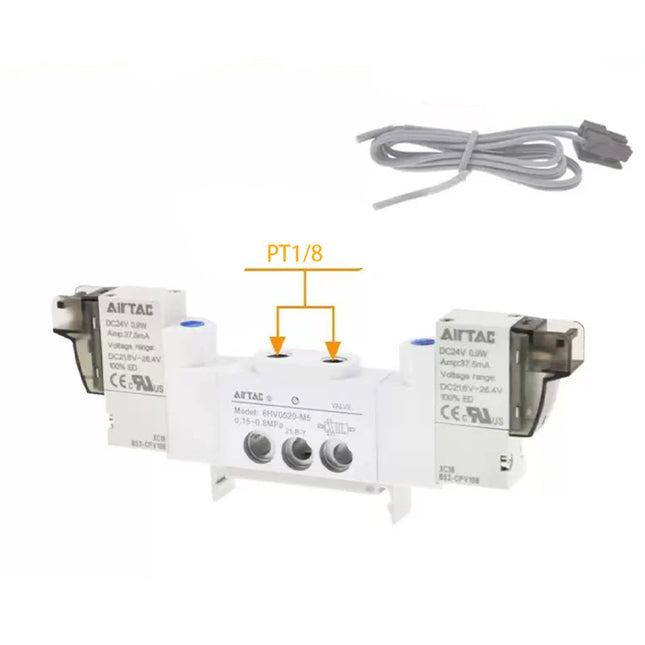 Airtac 6HV0520-M5: Integrated solenoid valve - 6HV0520M5F200