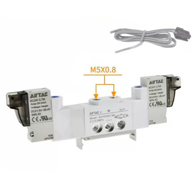 Airtac 6HV0530P-M5: Integrated solenoid valve - 6HV0530PM5F200