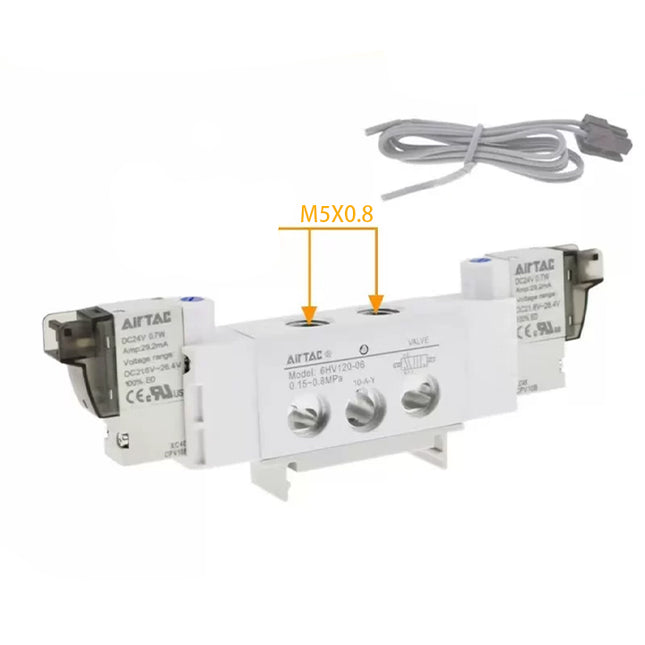 Airtac 6HV120-M5: Integrated solenoid valve - 6HV120M5F200