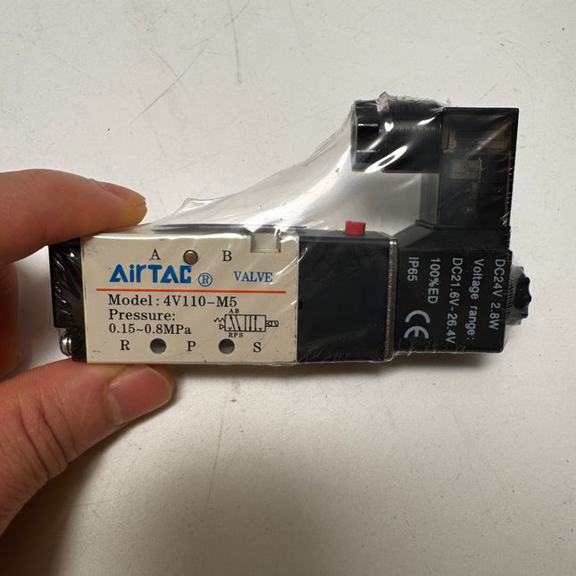 Airtac 4V110-M5: Solenoid Air Valve - 4V110M5B