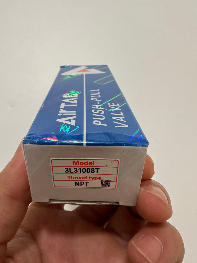 Airtac 3L310-08: Push Pull Valve. 3 Way - 3L31008T