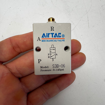 Airtac S3B-06: Manual Valve. 3 Way - S3B06T