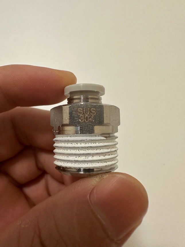 Airtac PC: Male connector--One-touch fittings(stainless steel) - PC804-S