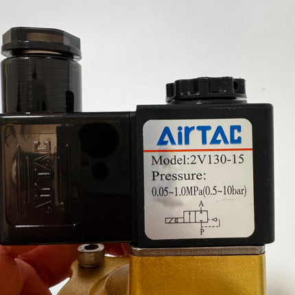 Airtac 2V130-15: 2 Way Solenoid Valve - 2V13015BT