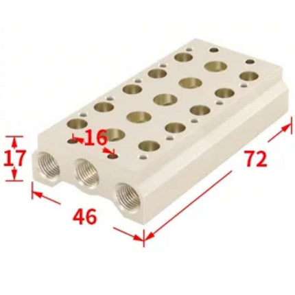 Airtac 7V0500M: Pneumatic Air Valve Manifold  - 7V0500M5FG
