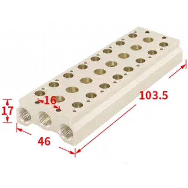 Airtac 7V0500M: Pneumatic Air Valve Manifold  - 7V0500M8F