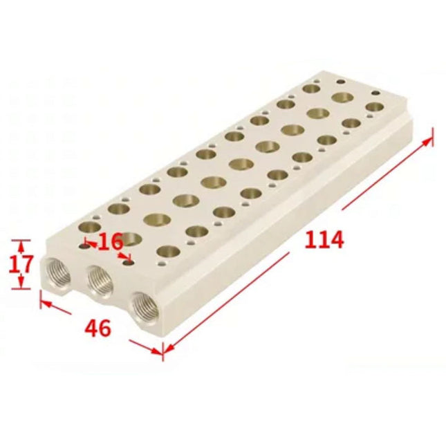 Airtac 7V0500M: Pneumatic Air Valve Manifold  - 7V0500M9F