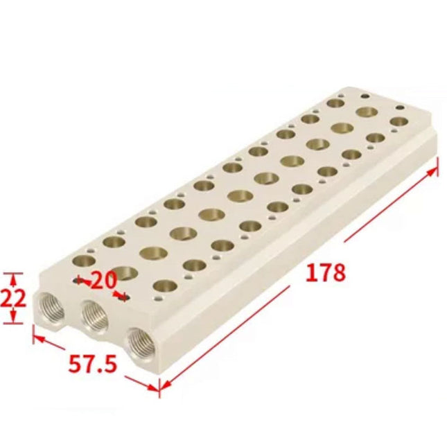 Airtac 7V100M: Pneumatic Air Valve Manifold  - 7V100M10FT