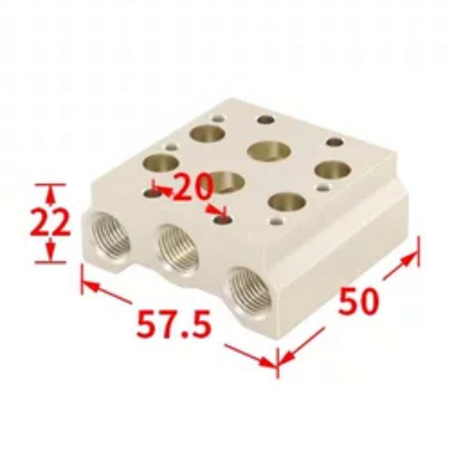 Airtac 7V100M: Pneumatic Air Valve Manifold  - 7V100M2FT