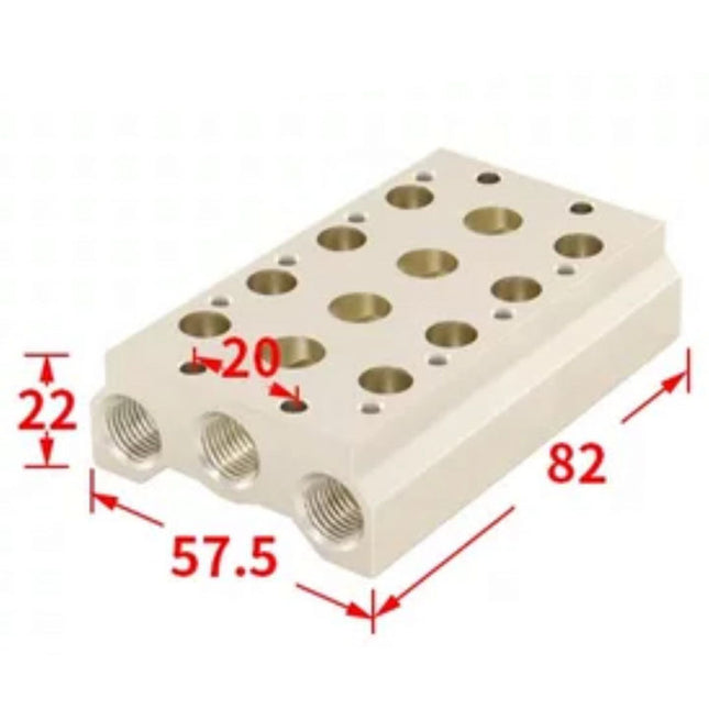 Airtac 7V100M: Pneumatic Air Valve Manifold  - 7V100M4FT