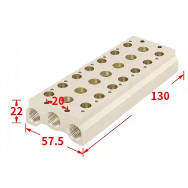 Airtac 7V100M: Pneumatic Air Valve Manifold  - 7V100M7FT