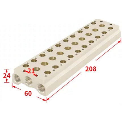Airtac 7V200M: Pneumatic Air Valve Manifold  - 7V200M10FG