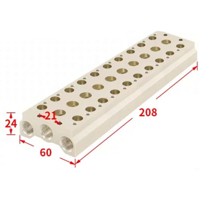 Airtac 7V200M: Pneumatic Air Valve Manifold  - 7V200M10F