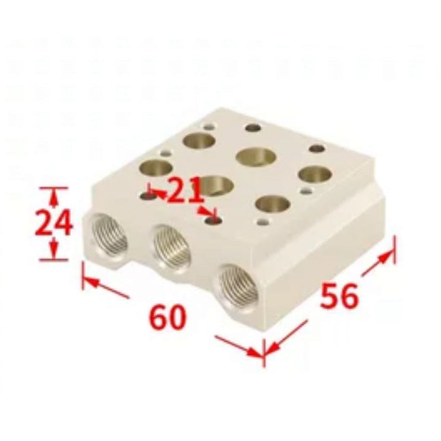 Airtac 7V200M: Pneumatic Air Valve Manifold  - 7V200M2F