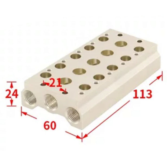 Airtac 7V200M: Pneumatic Air Valve Manifold  - 7V200M5F