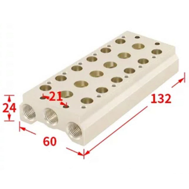 Airtac 7V200M: Pneumatic Air Valve Manifold  - 7V200M6F