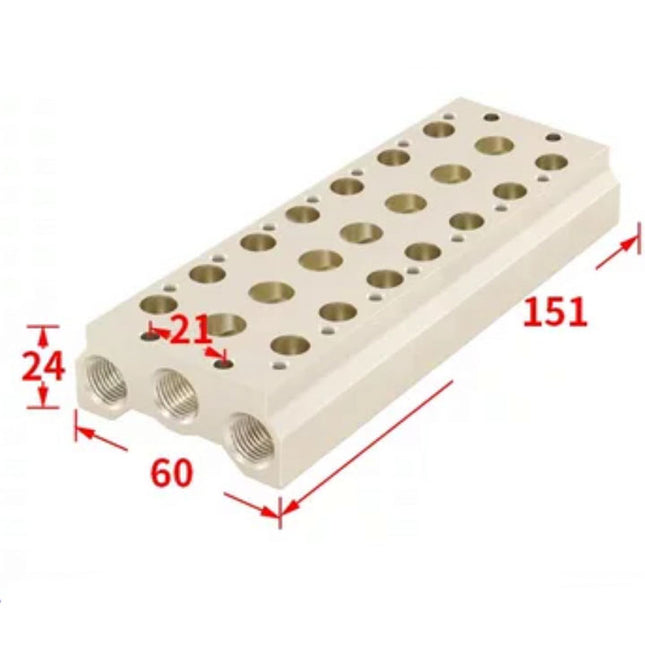 Airtac 7V200M: Pneumatic Air Valve Manifold  - 7V200M7F