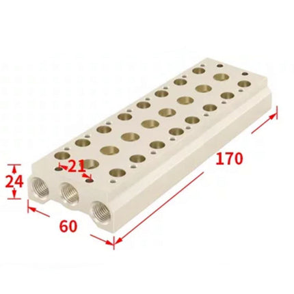 Airtac 7V200M: Pneumatic Air Valve Manifold  - 7V200M8FG