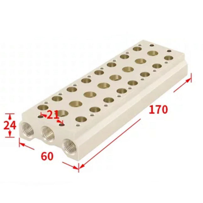 Airtac 7V200M: Pneumatic Air Valve Manifold  - 7V200M8F