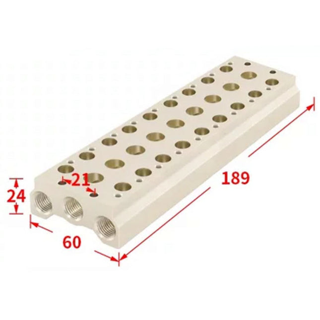Airtac 7V200M: Pneumatic Air Valve Manifold  - 7V200M9F