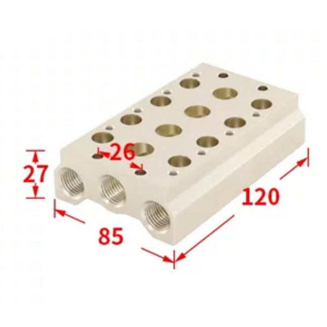 Airtac 7V300M: Pneumatic Air Valve Manifold  - 7V300M4FT