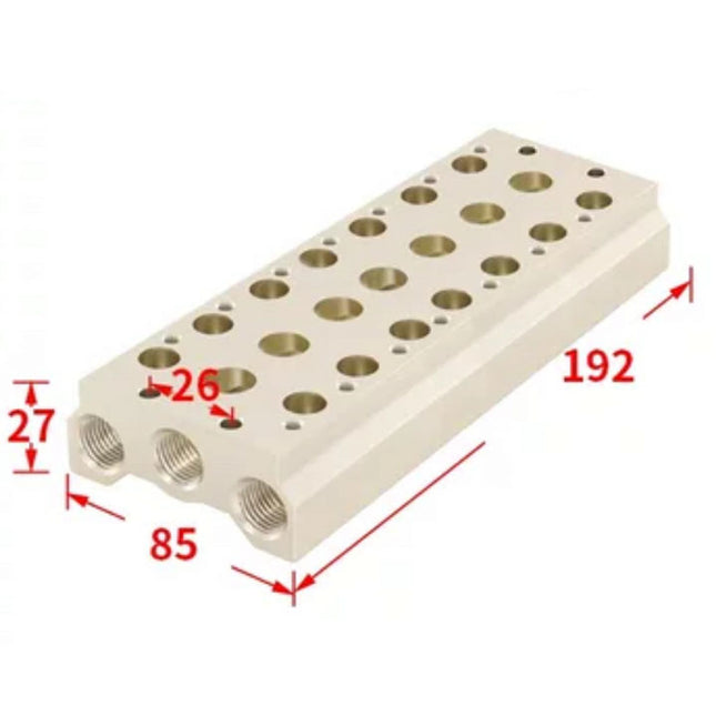 Airtac 7V300M: Pneumatic Air Valve Manifold  - 7V300M7FT