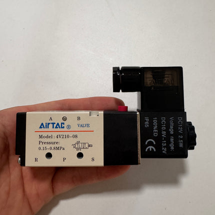 Airtac 4V210-08: Solenoid Air Valve - 4V21008F