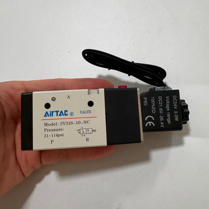 Airtac 3V310-10-NC: Solenoid valve(3/2 way) - 3V31010NCBIT-W