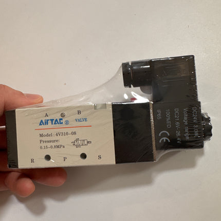 Airtac 4V310-08: Solenoid Air Valve(5/2,5/3 way) - 4V31008B