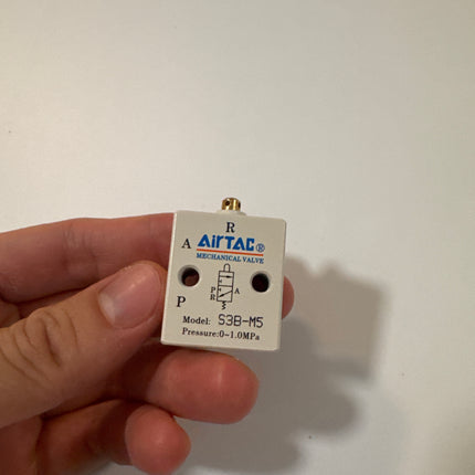 Airtac S3B-M5: Manual Valve. 3 Way - S3BM5