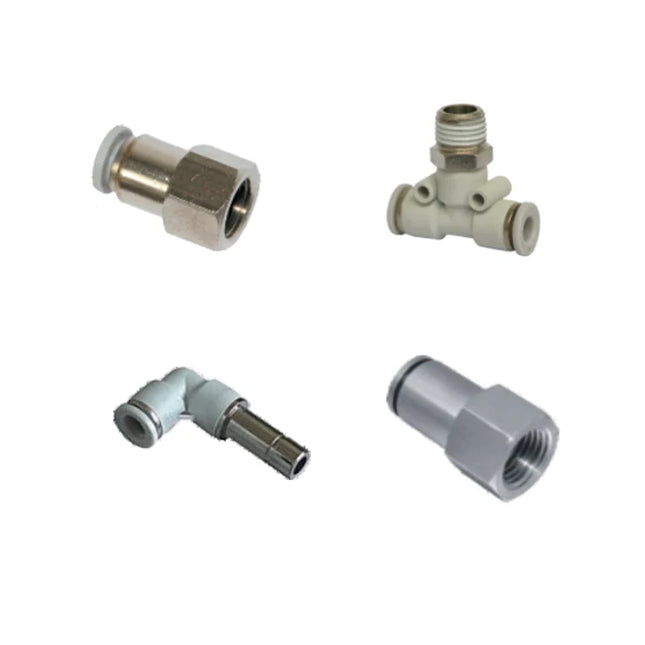 Airtac  All copper quick plug-in type, lock nut type series: ABV lock nut right angle  - ABV6-A