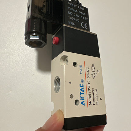Airtac 3V310-08-NC : Solenoid valve(3/2 way) - 3V31008NCFT