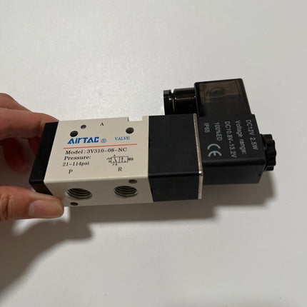Airtac 3V310-08-NC : Solenoid valve(3/2 way) - 3V31008NCFT