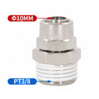 Airtac  All copper quick plug-in, lock nut series: ABC lock nut through terminal  - ABC10-03-A