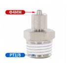 Airtac  All copper quick plug-in, lock nut series: ABC lock nut through terminal  - ABC4-01-A