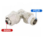 Airtac  All copper quick plug-in type, lock nut type series: ABL lock nut right angle terminal  - ABL6-01-A