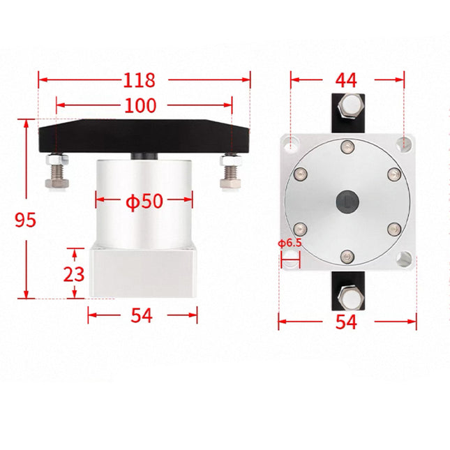 Airtac  ACK series: corner cylinder  - ACKDL32X90