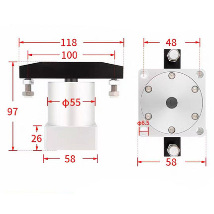 Airtac  ACK series: corner cylinder  - ACKDR40X90