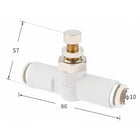 Airtac  Pipe-connected one-way throttle valve  - APA10