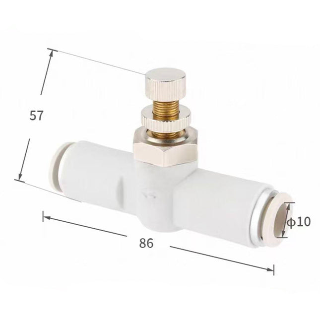 Airtac  Pipe-connected one-way throttle valve  - APA10
