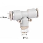 Airtac  Tee and above series: APB T type threaded tee  - APB14-02