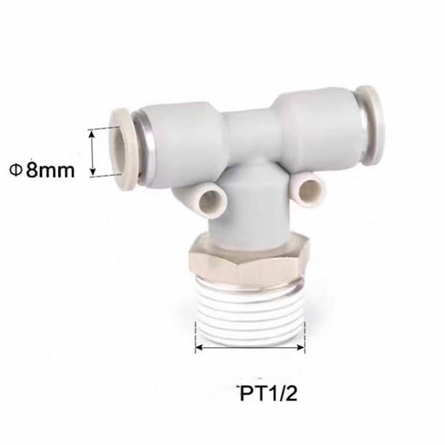 Airtac  Tee and above series: APB T type threaded tee  - APB8-04