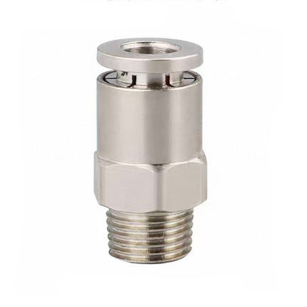 Airtac  All-copper quick plug-in type, lock nut type series: APCT all-copper thread straight-through  - APCT10-01