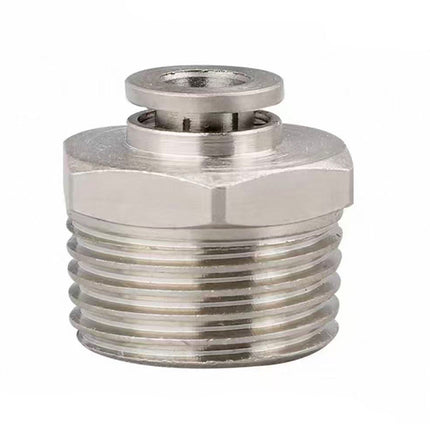 Airtac  All-copper quick plug-in type, lock nut type series: APCT all-copper thread straight-through  - APCT10-04