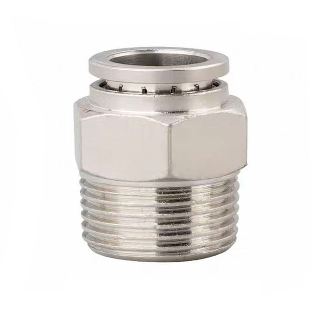 Airtac  All-copper quick plug-in type, lock nut type series: APCT all-copper thread straight-through  - APCT12-04