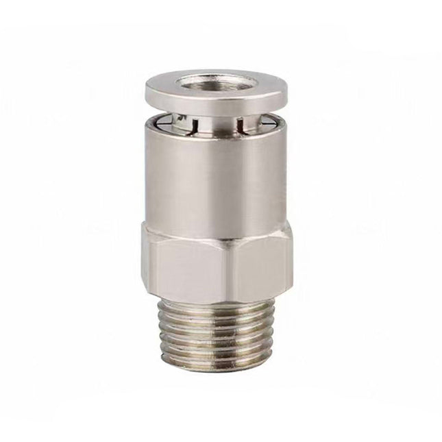 Airtac  All-copper quick plug-in type, lock nut type series: APCT all-copper thread straight-through  - APCT4-01