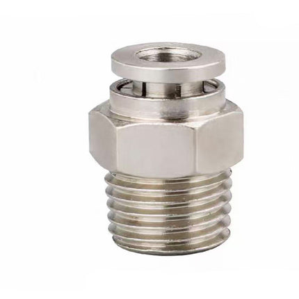 Airtac  All-copper quick plug-in type, lock nut type series: APCT all-copper thread straight-through  - APCT4-02