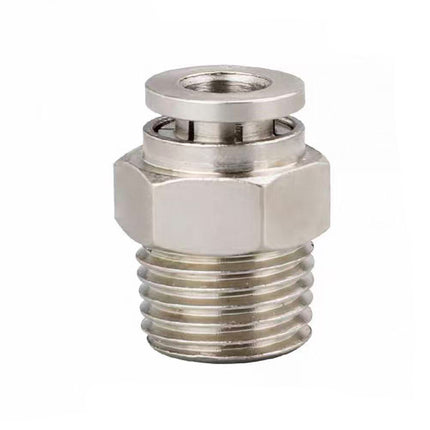 Airtac  All-copper quick plug-in type, lock nut type series: APCT all-copper thread straight-through  - APCT6-02