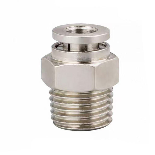 Airtac  All-copper quick plug-in type, lock nut type series: APCT all-copper thread straight-through  - APCT6-02