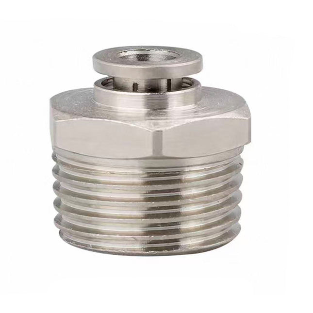 Airtac  All-copper quick plug-in type, lock nut type series: APCT all-copper thread straight-through  - APCT6-04